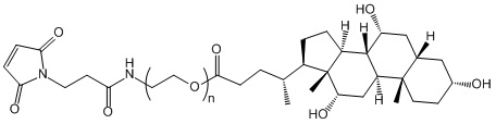 马来酰亚胺聚乙二醇胆酸，MAL-PEG-Cholic acid