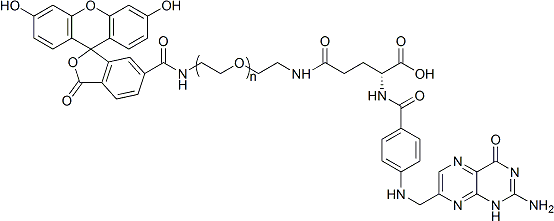 荧光素聚乙二醇叶酸,FITC-PEG-FA