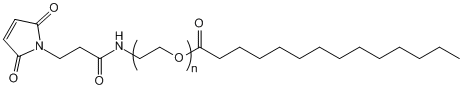 马来酰亚胺聚乙二醇肉豆蔻酸,MAL-PEG-Myristic acid