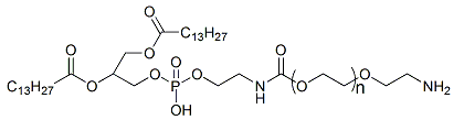 氨基聚乙二醇1,2-十四酰基磷脂酰乙醇胺，NH2-PEG-DMPE